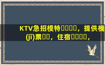 KTV急招模特，提供機(jī)票，住宿，日結(jié)